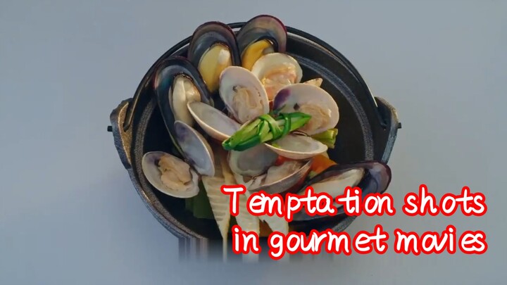 Temptation shots in gourmet movies