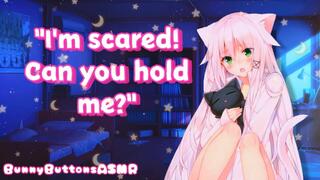 [asmr] catgirl sneaks into your bed after nightmare ♡ role play | cuddles and kisses