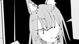 Ketika gadis rubah itu berkelahi, dia mendapati anaknya kembali dari sekolah. Jadilah seperti ini: