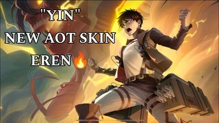 𝗬𝗜𝗡 ➡️NEW AOT SKIN "EREN" GAMEPLAY | MLBB