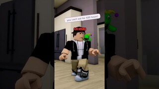 HES NOT ALLOWED TO EAT FOOD ON ROBLOX! #shorts