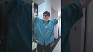 SHK - Thử thách thang máy vs thang bộ - Elevator vs stairs challenge #shorts