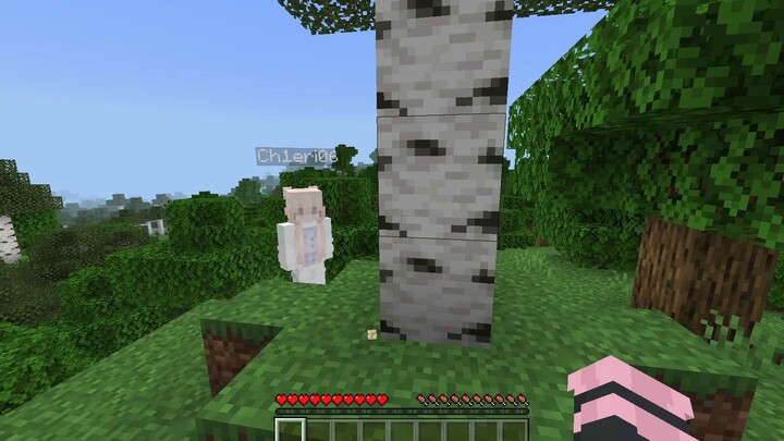 Playing MC with my 7-year-old sister (
