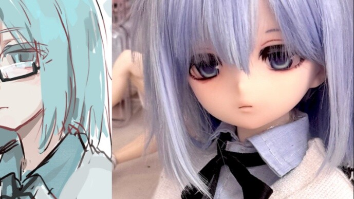 Self-assembled two-dimensional bjd experience sharing [Kuroko Tetsuya gender-swapped cosplay doll]