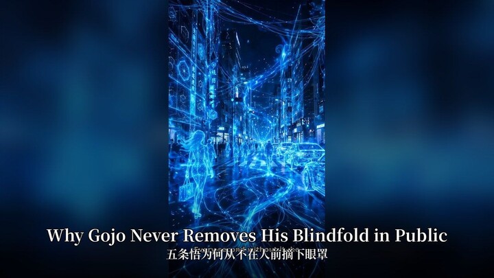 Why Gojo Never Removes His Blindfold in Public | 五条悟为何从不在人前摘下眼罩