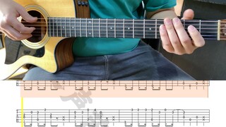 Guitar fingerstyle for the background music of the anime "Crayon Shin-chan"