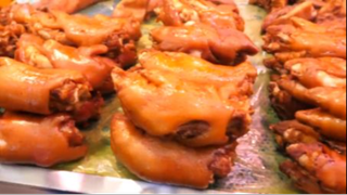 thịt lợn thái mỏng, đuôi lợn, chân lợn #amthuc #monngon