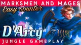 Easiest Counter To Mages and Marksmen | D'Arcy Jungle Gameplay | Arena of Valor | Clash of Titans