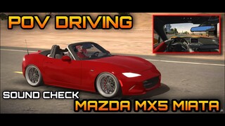 New Update 4.8.5.8 New Mazda MX5 Miata Sound Check and POV Driving | Car Parking Multiplayer