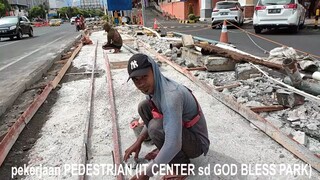 KOTA MANADO, PEDESTRIAN JALAN PIERE TENDEAN (BOULEVARD) HAMPIR RAMPUNG, PANJANG KURANG LEBIH 3 KM