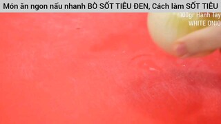 hướng dẫn cách làm bò sốt tiêu đen
