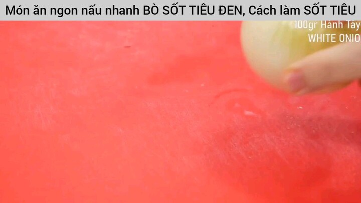hướng dẫn cách làm bò sốt tiêu đen