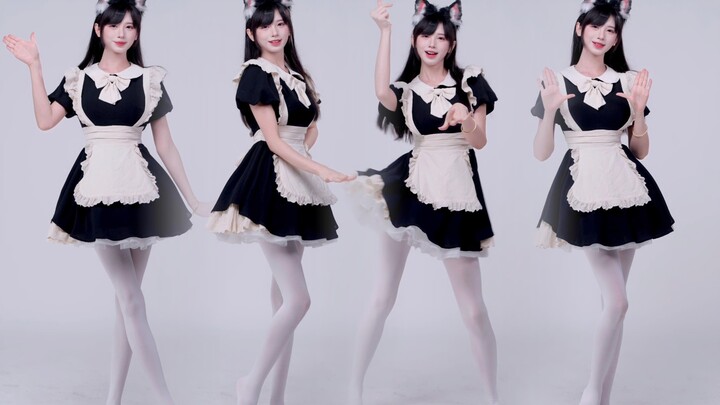 《bboom bboom》pandangan vertikal kamera tetap, pelayan kucing kecil membawa tuannya berjoget♥