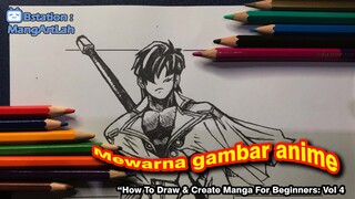 Mewarna gambar anime “How To Draw & Create Manga For Beginners: Vol 4