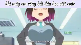 khi mấy ẻm rồng học viết code!