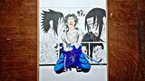 Drawing Naruto Shippuden Manga Style • Uchiha Sasuke