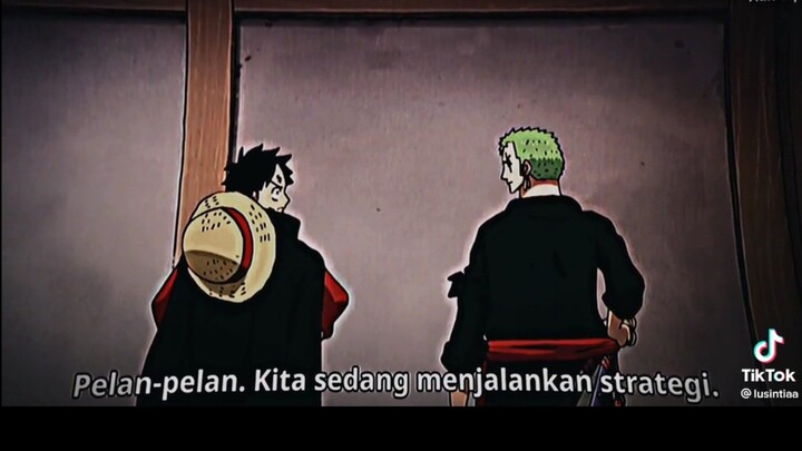 perpaduan antara luffy baka dan zoro buta map