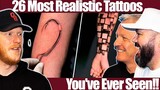 26 Most Realistic Tattoos You've Ever Seen REACTION | OFFICE BLOKES REACT!!