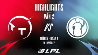 TT vs IG | Highlights - Game 2 | Tuần 5 Ngày 7 | LPL Mùa Hè 2022