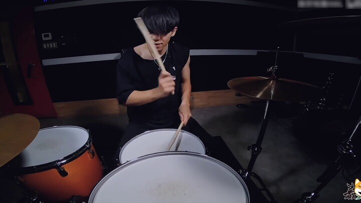 [Drum Set] "Red Lotus Flower" Japanese drummer's explosive performance! Demon Slayer OP
