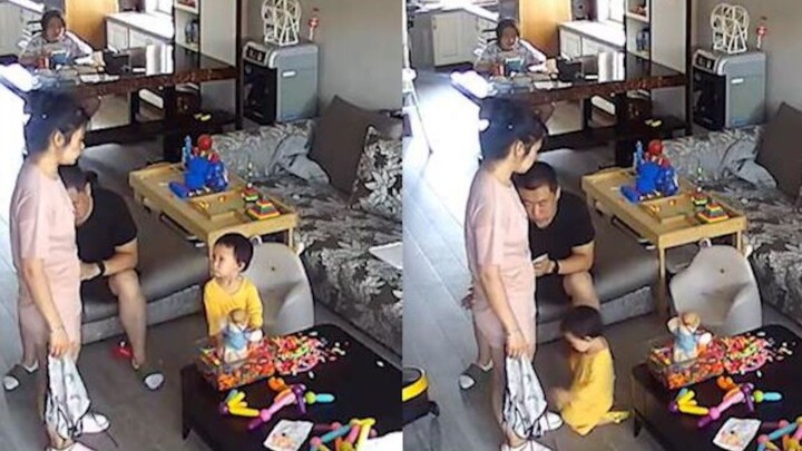 A cute 2-year-old kid angers his mom—then instantly drops to his knees upon seeing her expression! D