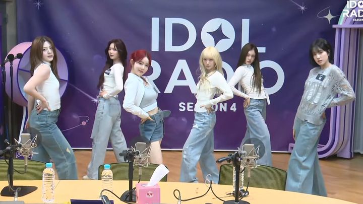 STAYC's new song BEBE on the Idol Radio stage