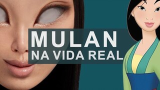 A bit scary~ Using real facial features to create Mulan?