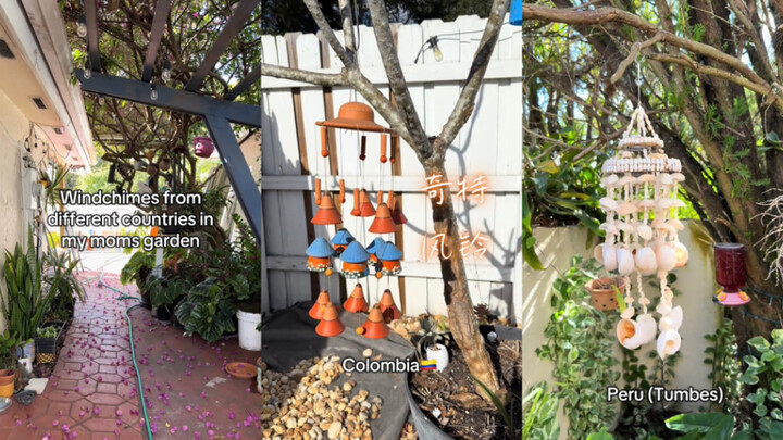 Chuông gió đến từ các quốc gia khác nhau 🎐