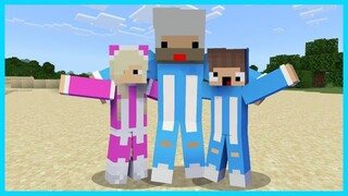 MIPAN & ZUZUZU BERTEMU AYAH KANDUNGNYA DIMINECRAFT! BAHAGIA BANGET