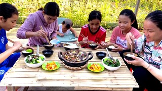 Bữa cơm đạm bạc mắm tép, cá kho tiêu, canh mướp trâu | ATCL T117