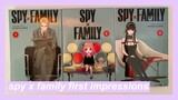 spy x family manga first impressions & chat