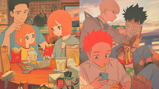 【动画广告】日本麦当劳<并不特别的幸福时间><大人们说要珍惜这样的时间>动画CM【MCE汉化组】