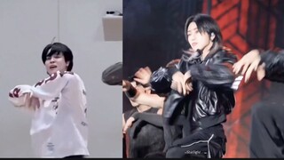 0.5倍速super同一段舞蹈动作对比