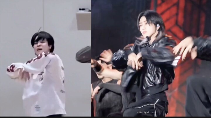 0.5倍速super同一段舞蹈动作对比