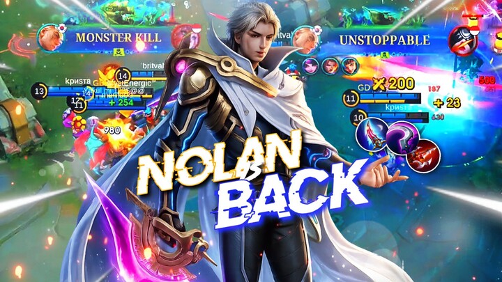 Nolan is Back! Damage OP + Lincah🔥 | MLBB