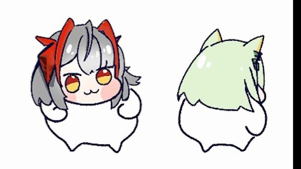 【描改/明日方舟】拍一拍凯尔希的屁屁o(≧v≦)o