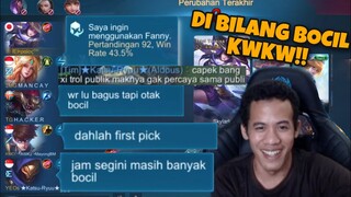 92 MATCH FANNY FIRST PICK!! JAM SEGINI MASIH BANYAK BOCIL AJG KWKW!! PRANK FANNY NGESOT