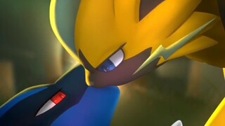 Zeraora vs. Lucario (Author: enokimaru)