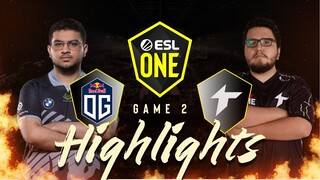 Game 2: OG vs Thunder Awaken | ESL One Stockholm | May 21, 2022