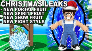 EVERY CHRISTMAS UPDATE LEAK! *NEW FRUITS AND FIGHT STYLES!* Roblox Blox Fruits