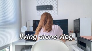 Baking self study HAHA | swim workout | WFH | Living Alone in the Philippines