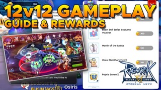 12V12 HOLY GROUND WAR GAMEPLAY SIMPLE GUIDE & REWARDS - RAGNAROK MOBILE