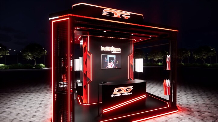 Custom Exhibition Stand (esport game experience) 5 x 5 m