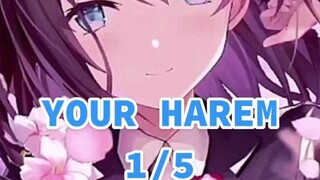 My top 5 harem girls