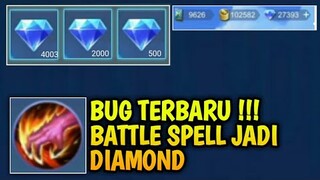 KODE RAHASIA!!! | CARA UBAH BATTLE SPELL JADI DIAMOND MOBILE LEGEND | BUG ML