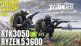 Escape from Tarkov | Ryzen 5 3600 + RTX 3050 | 1080p, 1440p, 4K benchmarks!