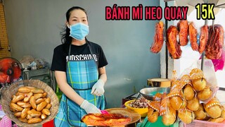 BÁNH HEO QUAY CHỊ MAI 15K THỊT CHO ĐẦY ẮP “ VỢ CAO THỦ KIM MAI “ LÀM PHÁT THÈM