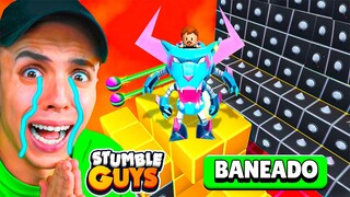 JUGANDO con la SKIN HACKER de STUMBLE GUYS! 😰 (BANEADO)