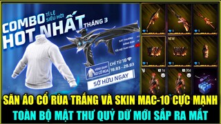 (Free Fire) Test Vòng Quay Săn ÁO CỔ RÙA Trắng Và Skin MAC-10 Cực Mạnh, Toàn Bộ Mật Thư Quỹ Dữ Mới