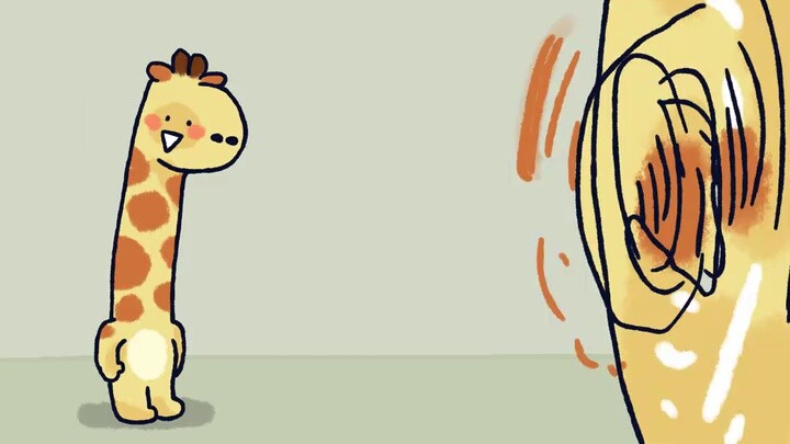 [Xiaomao Zoo] This is how a baby giraffe gets fat.
